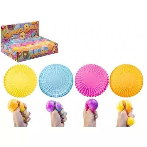 Antistresinis žaislas neoninis kamuoliukas 5 cm