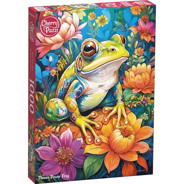 CherryPazzi dėlionė Flower Power Frog1000 det