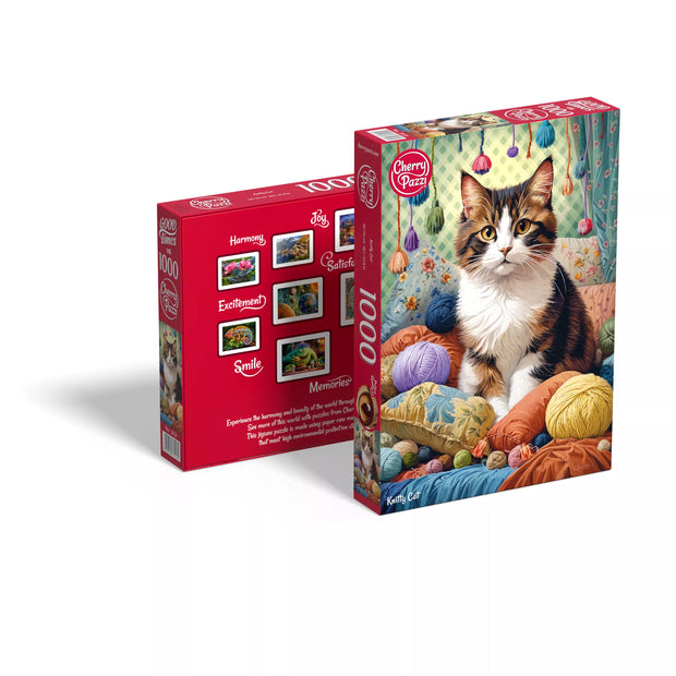 CherryPazzi dėlionė Knitty Cat 1000 det