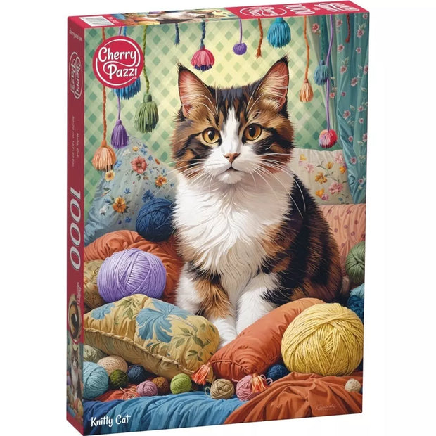 CherryPazzi dėlionė Knitty Cat 1000 det