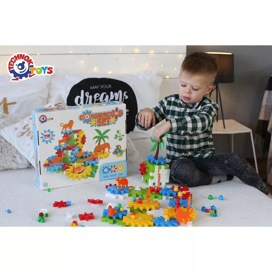 Technok konstruktorius su krumpliaračiais Gyvūnai 118 detalių