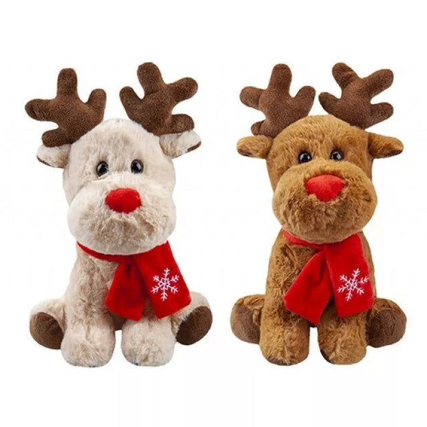 Minkštas Kalėdinis elniukas 25 cm