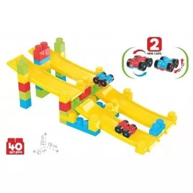 Technok nusileidimo trasa su mašinytėmis