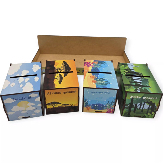 PuzzleOK rūšiuokliai Montessori Magiška gamta 40 el